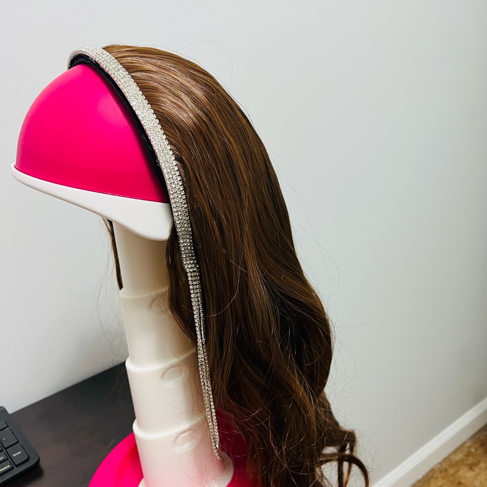 Hair extension with attached hair band